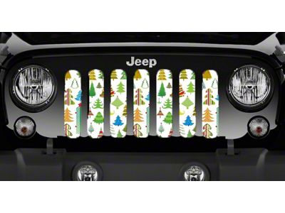 Grille Insert; Christmas Cheer (76-86 Jeep CJ5 & CJ7)