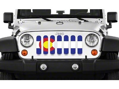 Grille Insert; Colorado State Flag (18-25 Jeep Wrangler JL w/o TrailCam)
