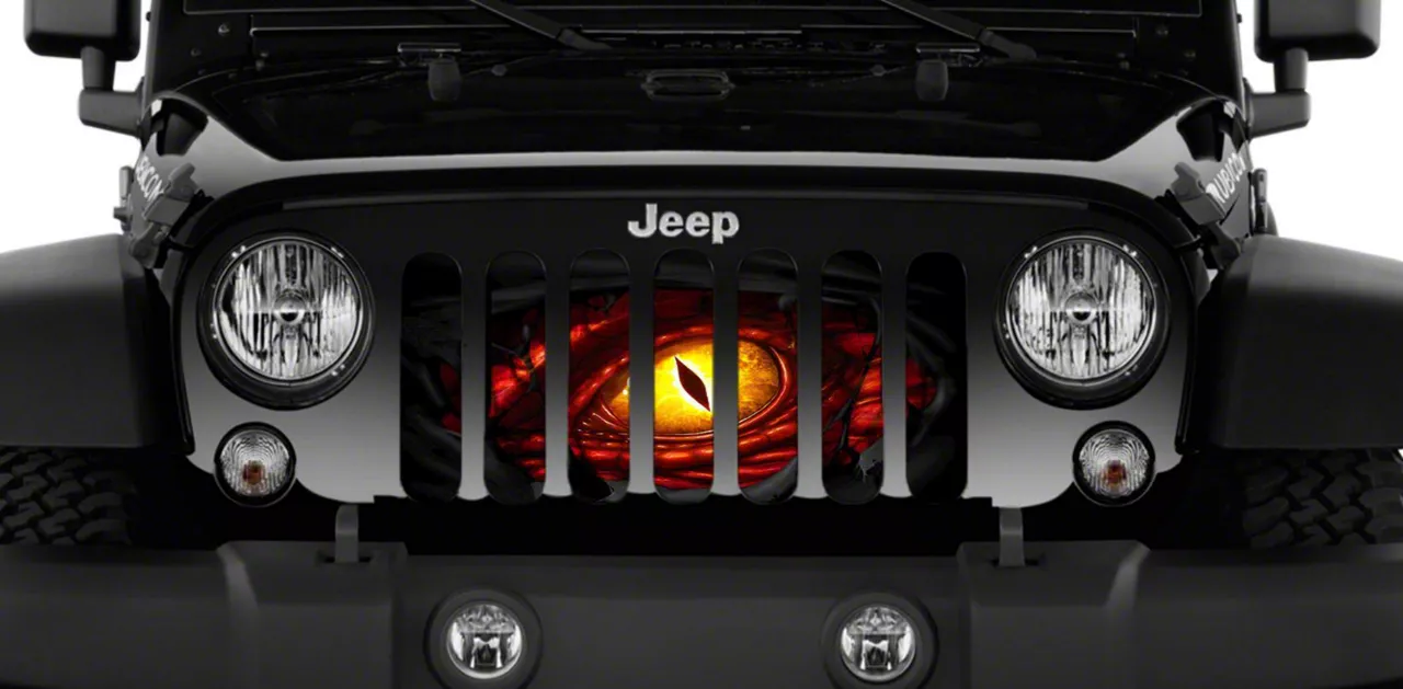 Jeep Wrangler Grille Insert; Dragon Eye (18-23 Jeep Wrangler JL w