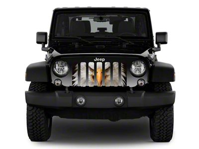 Grille Insert; Fierce Bald Eagle (18-25 Jeep Wrangler JL w/ TrailCam)