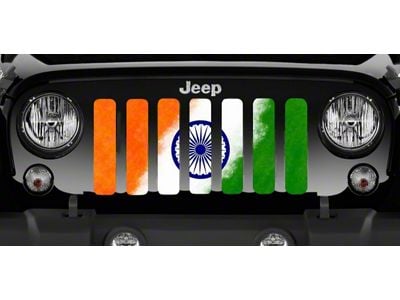 Grille Insert; Flag of India (87-95 Jeep Wrangler YJ)