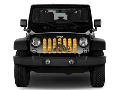 Grille Insert; Gadsden Flag with American Flag Overlay (18-25 Jeep Wrangler JL w/ TrailCam)