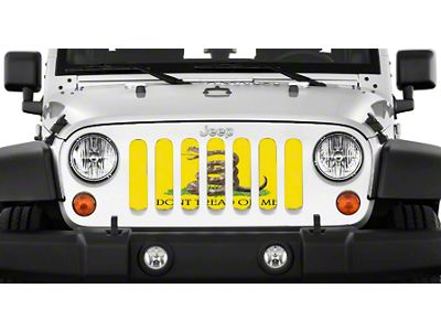 Grille Insert; Gadsden Flag (87-95 Jeep Wrangler YJ)