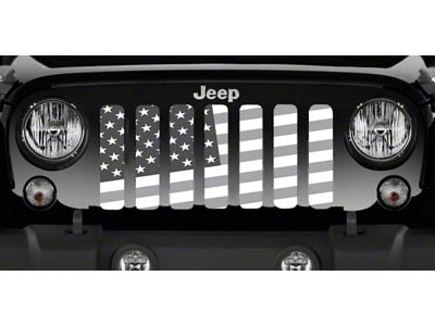Grille Insert; Ghost Tactical Slanted American Flag (87-95 Jeep Wrangler YJ)