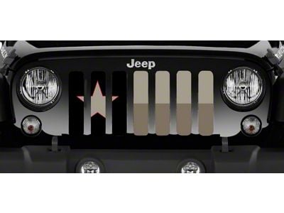 Grille Insert; Gobi Texas Flag (07-18 Jeep Wrangler JK)