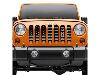 Grille Insert; Gold American III Percenters (97-06 Jeep Wrangler TJ)