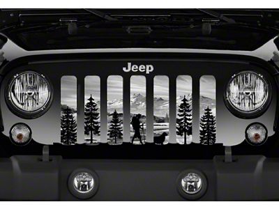 Grille Insert; Hiker Gray Mountain (07-18 Jeep Wrangler JK)