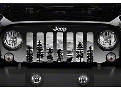 Grille Insert; Hiker Gray Mountain (87-95 Jeep Wrangler YJ)