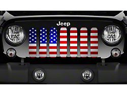 Grille Insert; Land of the Free (97-06 Jeep Wrangler TJ)