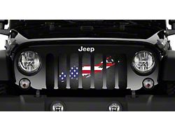 Grille Insert; Long Island Old Glory (07-18 Jeep Wrangler JK)