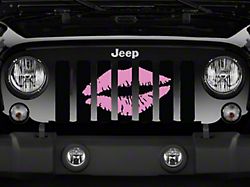 Grille Insert; Muah Kiss (07-18 Jeep Wrangler JK)