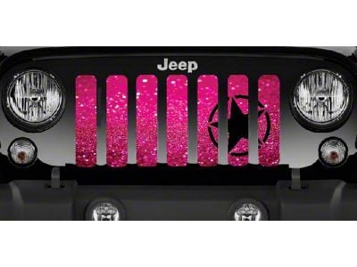 Grille Insert; Oscar Mike Pink Fleck (07-18 Jeep Wrangler JK)