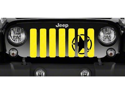 Grille Insert; Oscar Mike Yellow (97-06 Jeep Wrangler TJ)