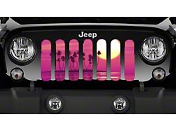 Grille Insert; Pink Beach (18-25 Jeep Wrangler JL w/o TrailCam)