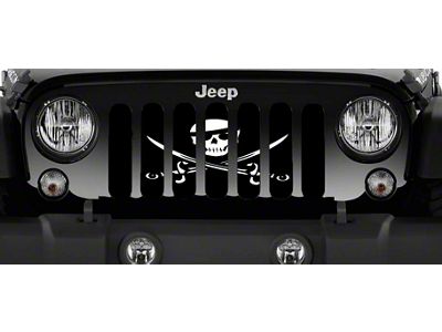 Grille Insert; Pirate Flag (07-18 Jeep Wrangler JK)