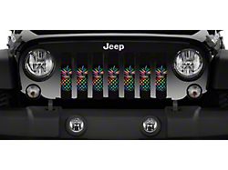 Grille Insert; Pretty Pineapples (07-18 Jeep Wrangler JK)