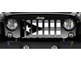 Grille Insert; Puerto Rico Tactical Flag (18-23 Jeep Wrangler JL w/o TrailCam)