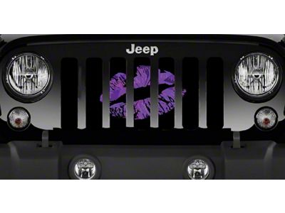 Grille Insert; Purple Camo Kiss (97-06 Jeep Wrangler TJ)