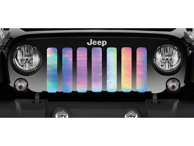 Grille Insert; Rainbow Chrome (07-18 Jeep Wrangler JK)