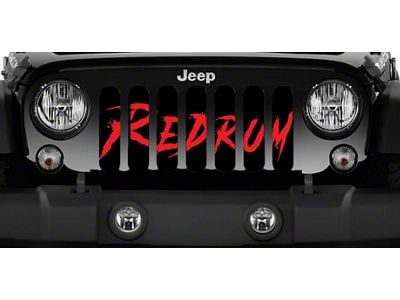 Grille Insert; Redrum (18-25 Jeep Wrangler JL w/o TrailCam)