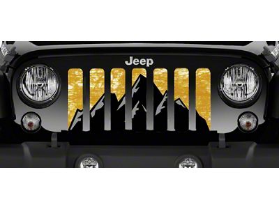 Grille Insert; Rocky Top Gold (07-18 Jeep Wrangler JK)