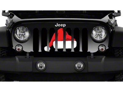 Grille Insert; Santa Hat (07-18 Jeep Wrangler JK)