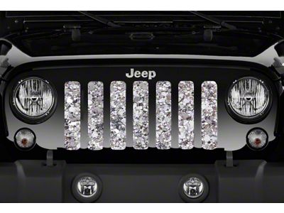 Grille Insert; Silver Camo (07-18 Jeep Wrangler JK)