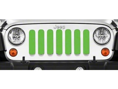 Grille Insert; Solid Green (18-25 Jeep Wrangler JL w/o TrailCam)