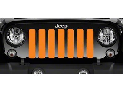 Grille Insert; Solid Orange (97-06 Jeep Wrangler TJ)