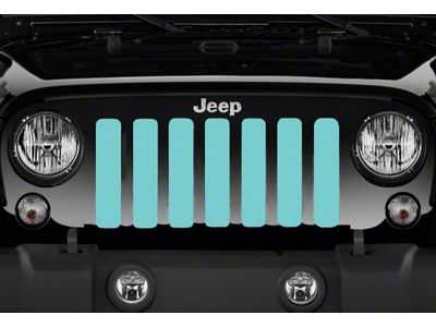 Grille Insert; Solid Teal (07-18 Jeep Wrangler JK)