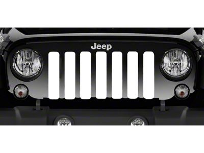 Grille Insert; Solid White (76-86 Jeep CJ5 & CJ7)