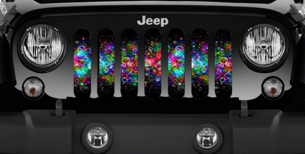 【SALE】 Customs ZKD Jeep 30038 Floral Hippie Insert; Grille Wrangler アクセサリー
