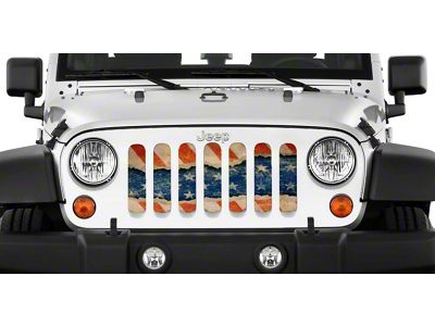 Grille Insert; Stars and Stripes (07-18 Jeep Wrangler JK)