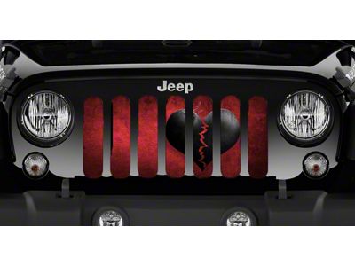 Grille Insert; Tainted Love (18-25 Jeep Wrangler JL w/o TrailCam)