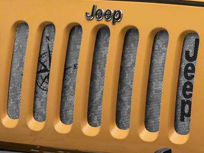 Jeep Licensed by RedRock Grille Insert; Tan Camo (07-18 Jeep Wrangler JK)