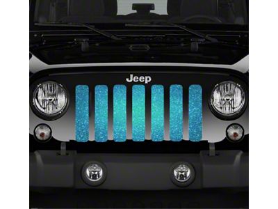 Grille Insert; Teal Fleck Print (07-18 Jeep Wrangler JK)