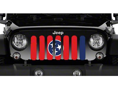 Grille Insert; Tennessee State Flag (07-18 Jeep Wrangler JK)