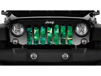 Grille Insert; Tis the Season (18-25 Jeep Wrangler JL w/o TrailCam)