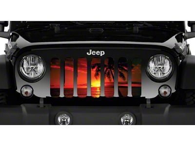 Grille Insert; Tropical Breeze (18-25 Jeep Wrangler JL w/o TrailCam)