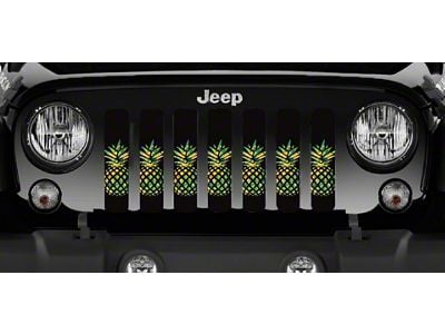Grille Insert; Tropical Pineapples (07-18 Jeep Wrangler JK)
