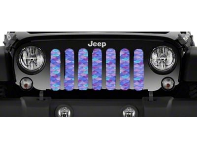 Grille Insert; Violet Mermaid Scales (07-18 Jeep Wrangler JK)