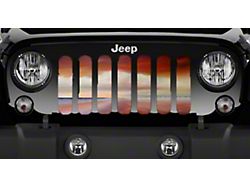 Grille Insert; Walk on the Beach (18-25 Jeep Wrangler JL w/o TrailCam)