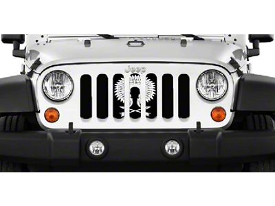 Grille Insert; War Bonnet (18-25 Jeep Wrangler JL w/o TrailCam)