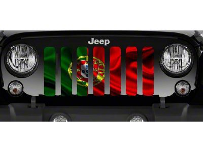 Grille Insert; Waving Portugal Flag (87-95 Jeep Wrangler YJ)