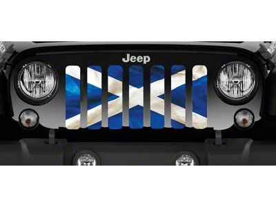 Grille Insert; Waving Scotland Flag (87-95 Jeep Wrangler YJ)