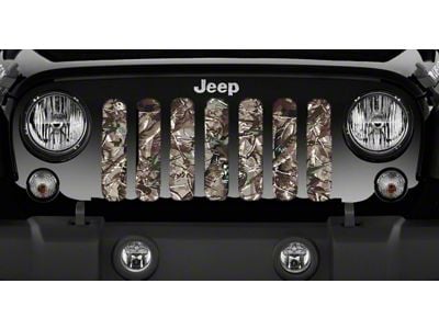 Grille Insert; Woodland Camo (18-25 Jeep Wrangler JL w/o TrailCam)