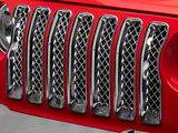 Grille Overlay; Chrome (18-25 Jeep Wrangler JL Sahara, Sport)
