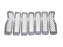 Grille Overlay; Chrome (18-25 Jeep Wrangler JL Rubicon, Sahara)