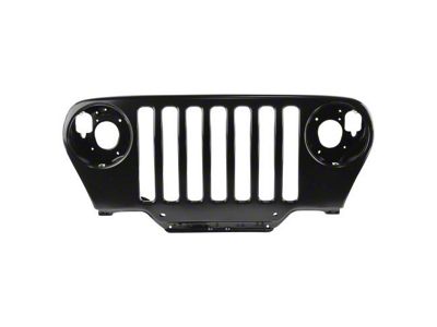 Grille; Unpainted (97-06 Jeep Wrangler TJ)