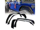 Grind Series Steel Fender Flares; Textured Black (18-25 Jeep Wrangler JL)